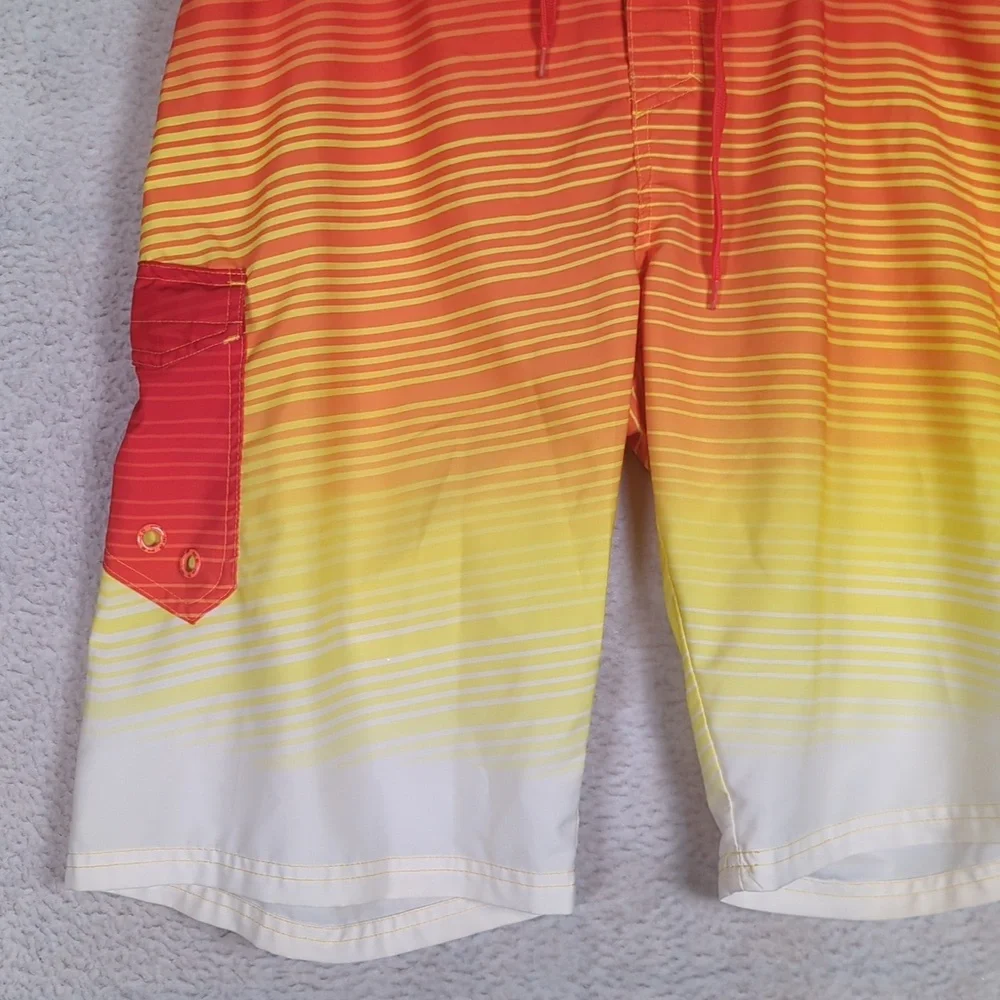 BKE Sport Men's Vibrant Red Athletic Fit Board Shorts Size‎ 34